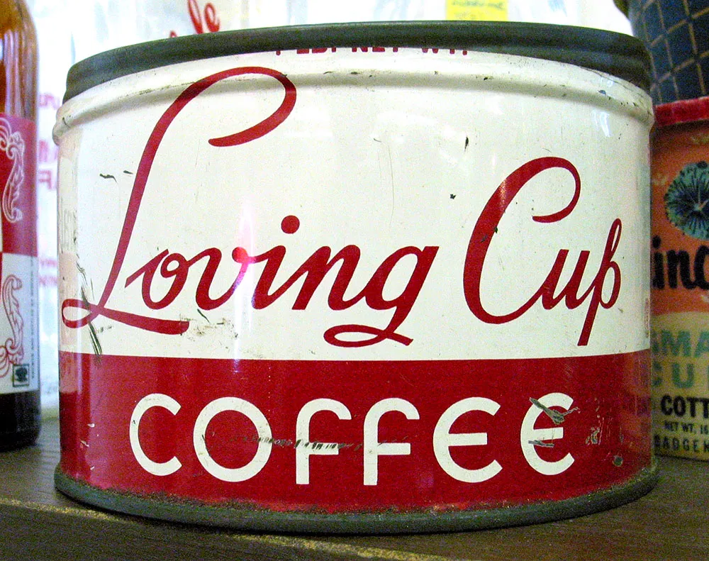 Old coffee can